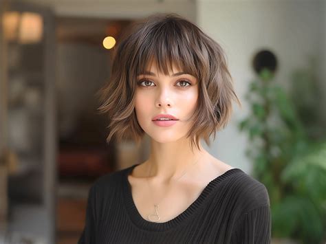 cool haircuts for short hair|layered short hairstyle 2024.